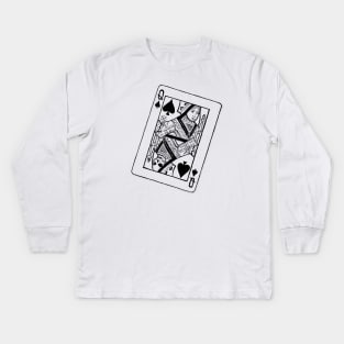 Queen of Spades Kids Long Sleeve T-Shirt